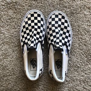 Vans Checkered Slip On Shoes Women’s Size 8.5